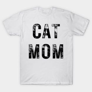 Chic Distressed Cat Mom Top - Cozy & Stylish Shirt, Ideal for Everyday Wear, Thoughtful Gift for Kitty Mothers T-Shirt